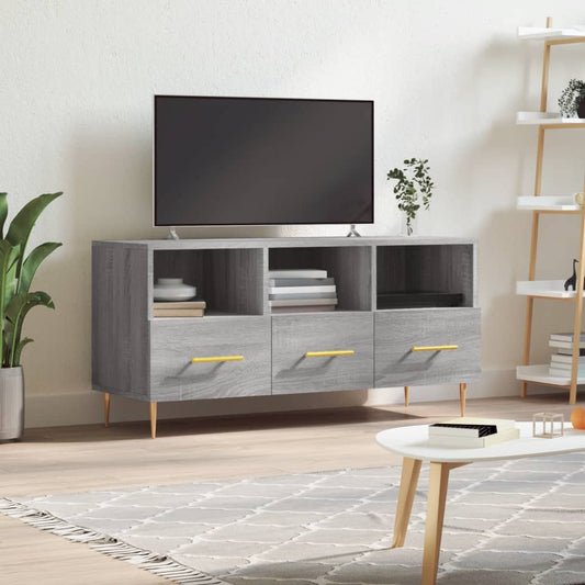 TV Cabinet Grey Sonoma 102x36x50 cm Engineered Wood