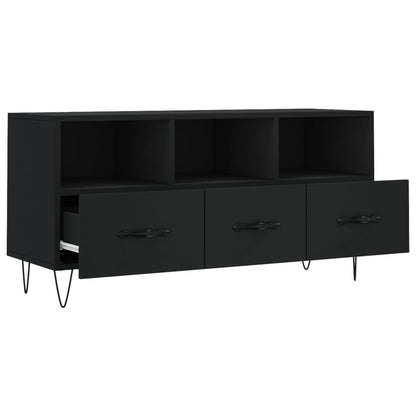 TV Cabinet Black 102x36x50 cm Engineered Wood