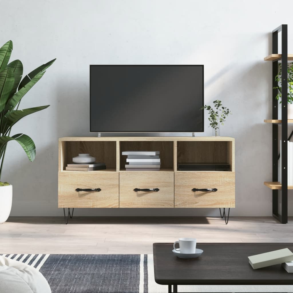 TV Cabinet Sonoma Oak 102x36x50 cm Engineered Wood