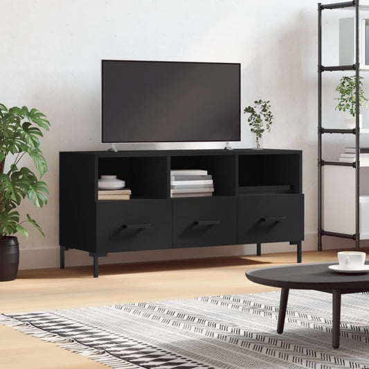 TV Cabinet Black 102x36x50 cm Engineered Wood