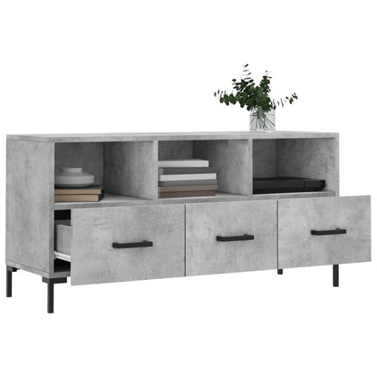 TV Cabinet Concrete Grey 102x36x50 cm Engineered Wood