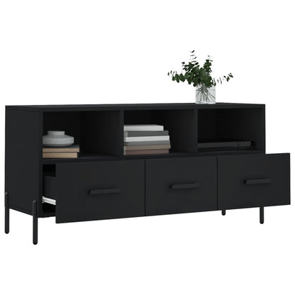 TV Cabinet Black 102x36x50 cm Engineered Wood