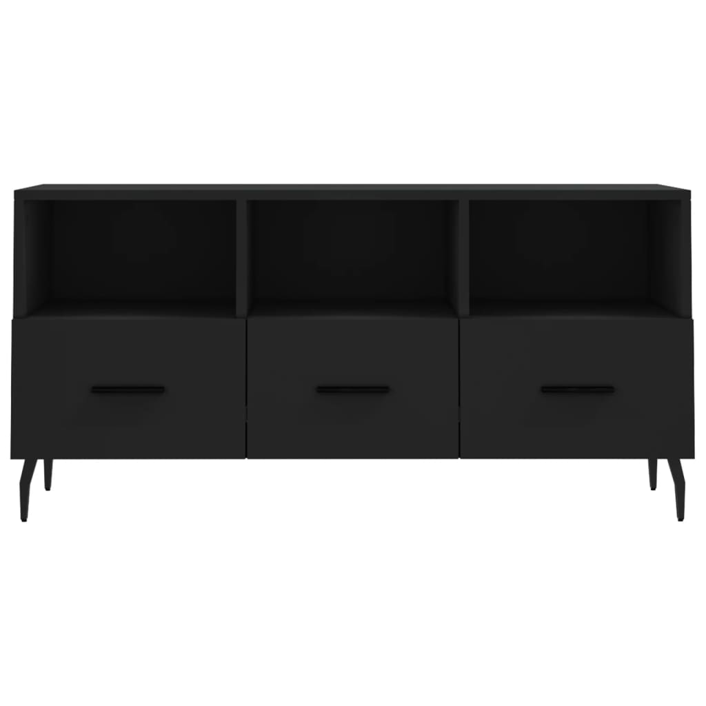 TV Cabinet Black 102x36x50 cm Engineered Wood