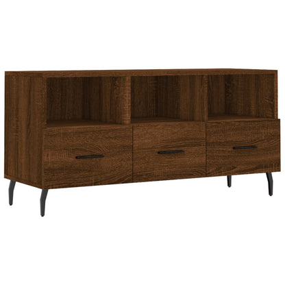 TV Cabinet Brown Oak 102x36x50 cm Engineered Wood