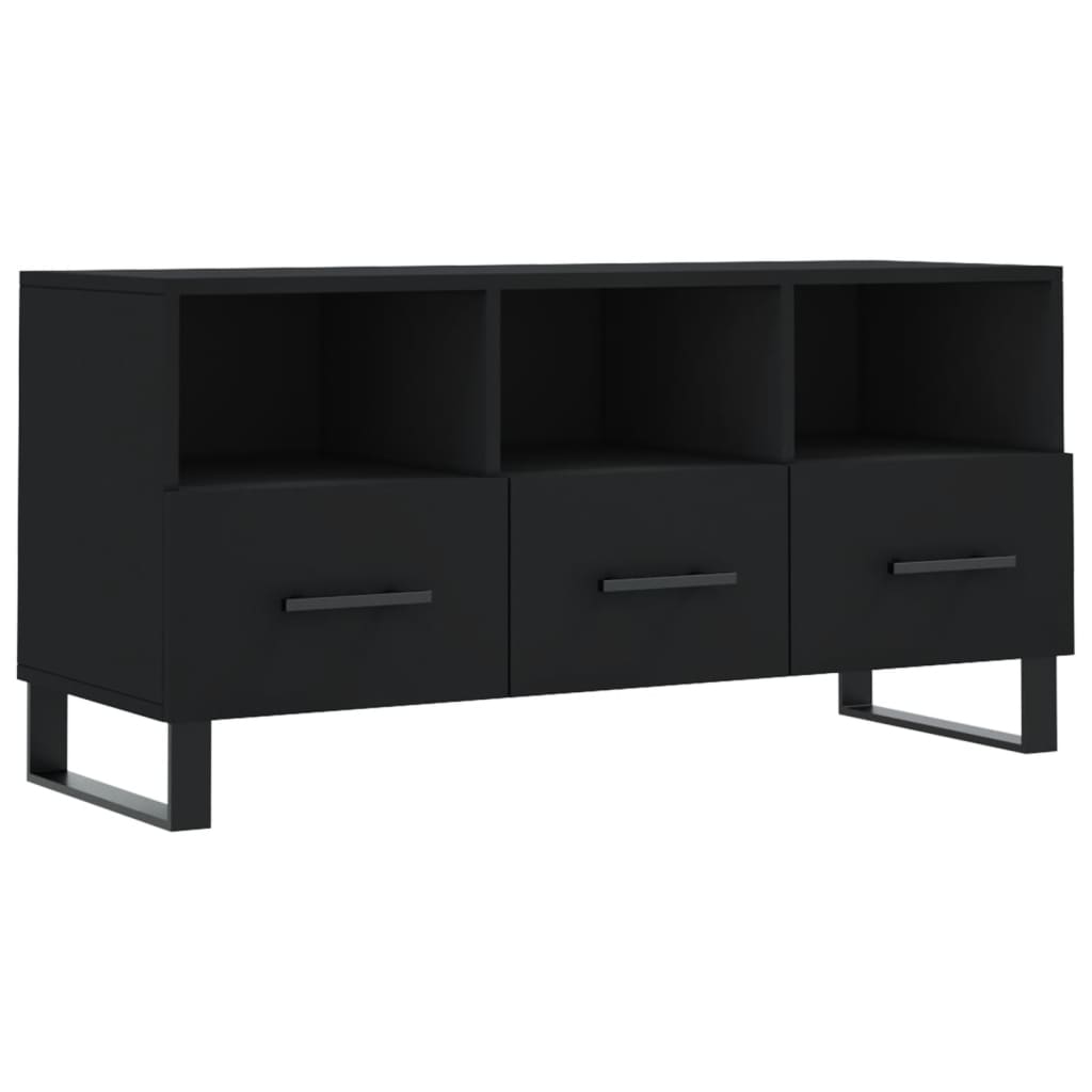 TV Cabinet Black 102x36x50 cm Engineered Wood