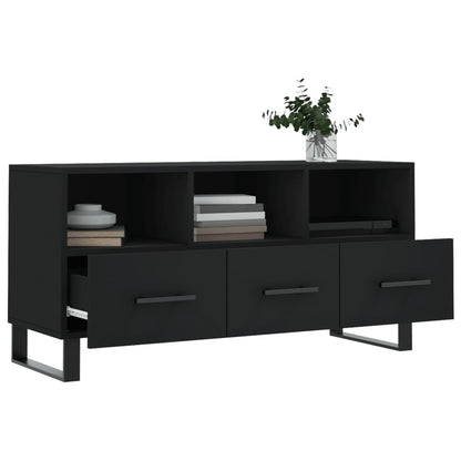 TV Cabinet Black 102x36x50 cm Engineered Wood