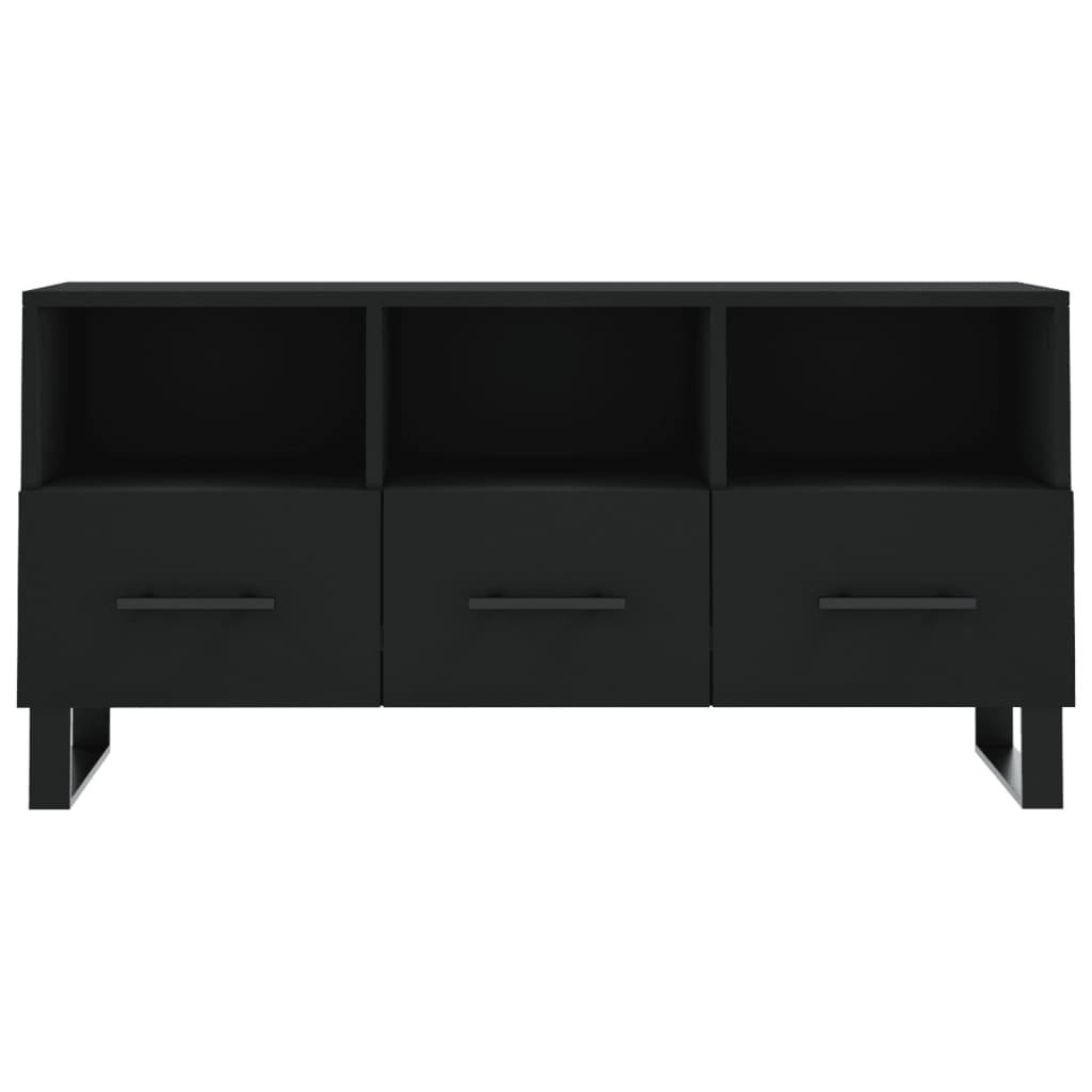 TV Cabinet Black 102x36x50 cm Engineered Wood