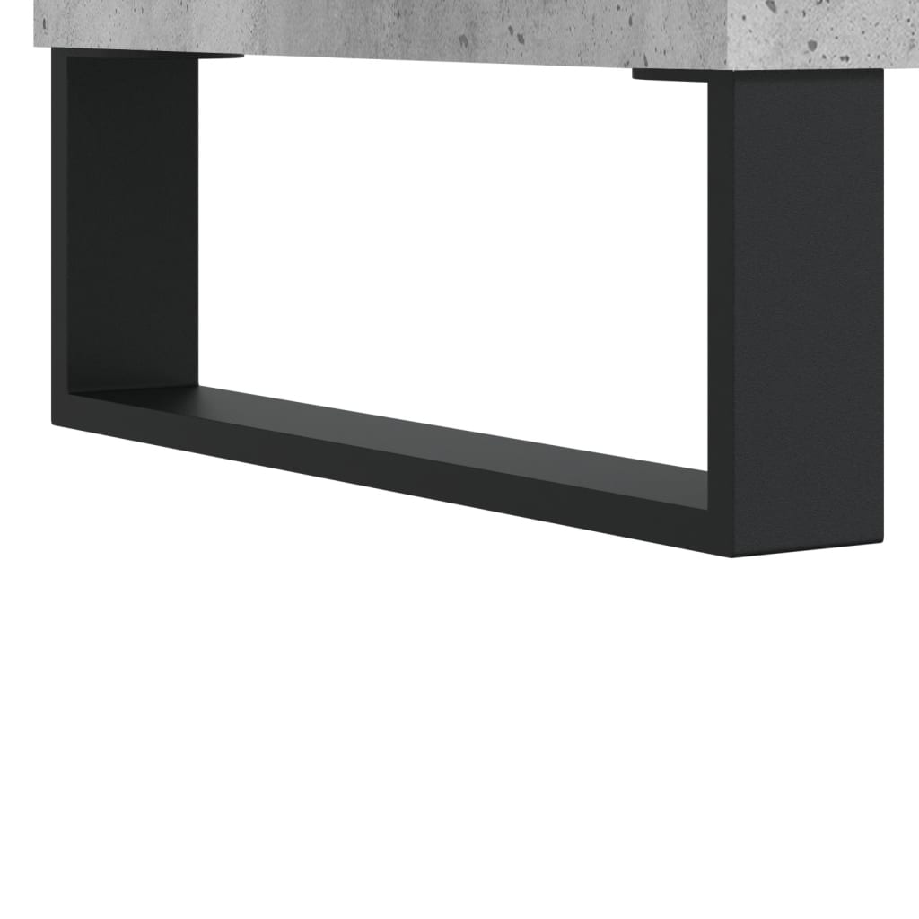 TV Cabinet Concrete Grey 102x36x50 cm Engineered Wood