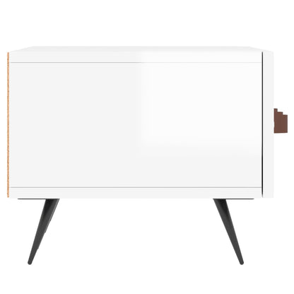 TV Cabinet High Gloss White 150x36x30 cm Engineered Wood