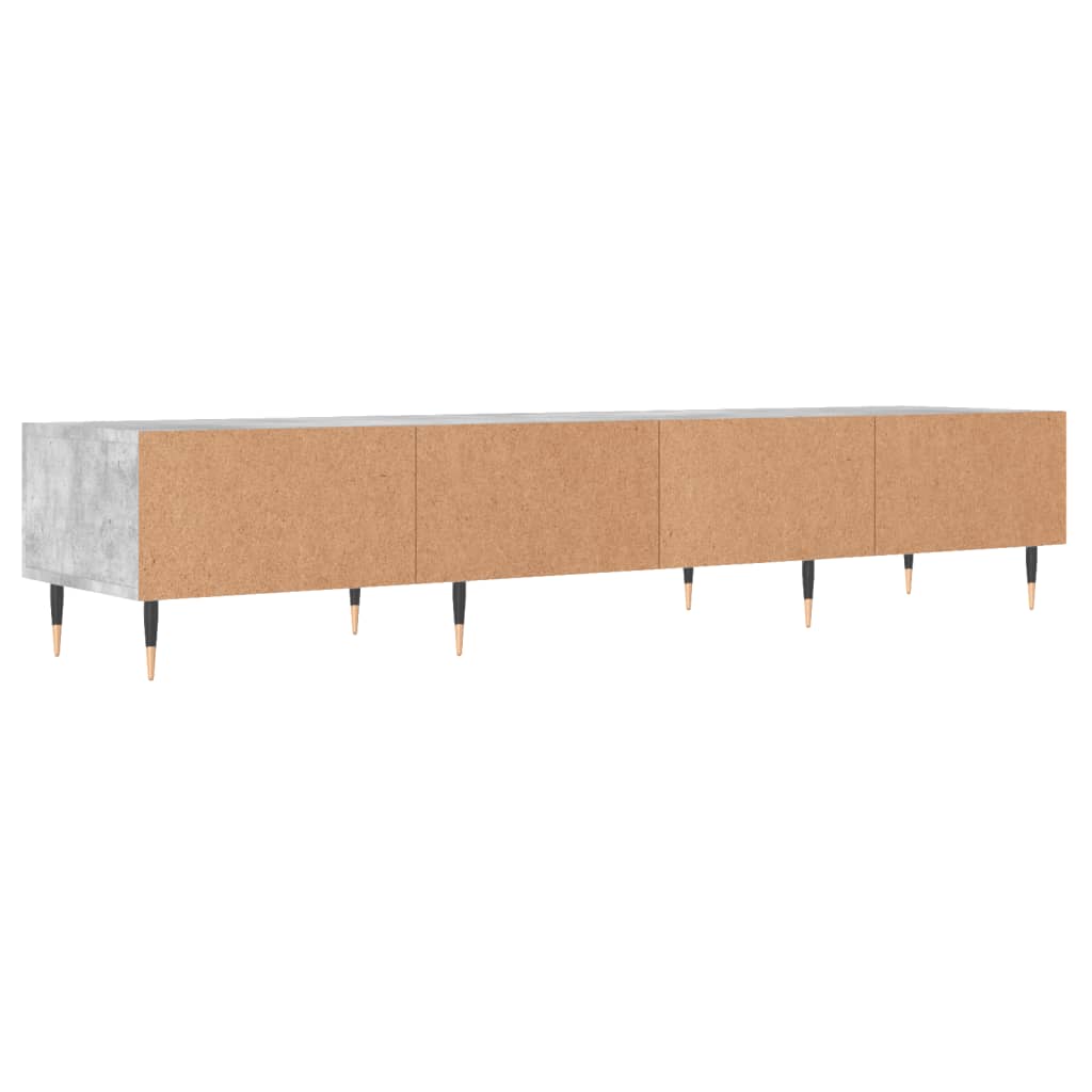 TV Cabinet Concrete Grey 150x36x30 cm Engineered Wood