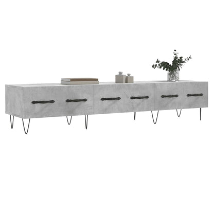 TV Cabinet Concrete Grey 150x36x30 cm Engineered Wood