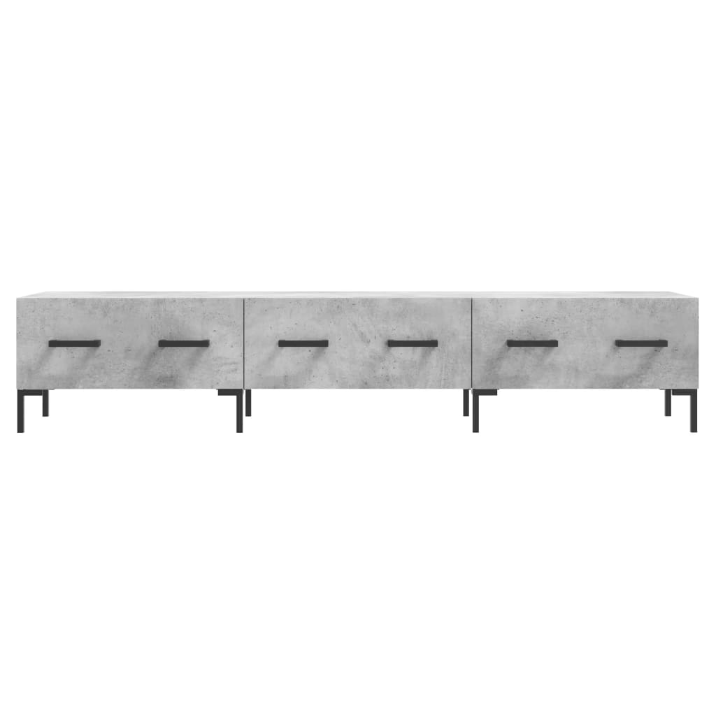 TV Cabinet Concrete Grey 150x36x30 cm Engineered Wood