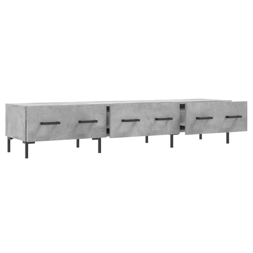 TV Cabinet Concrete Grey 150x36x30 cm Engineered Wood