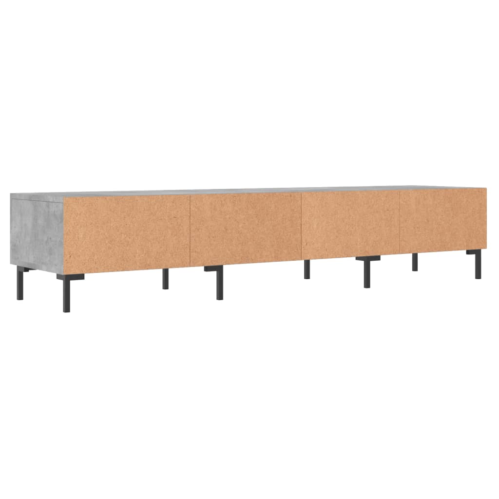 TV Cabinet Concrete Grey 150x36x30 cm Engineered Wood