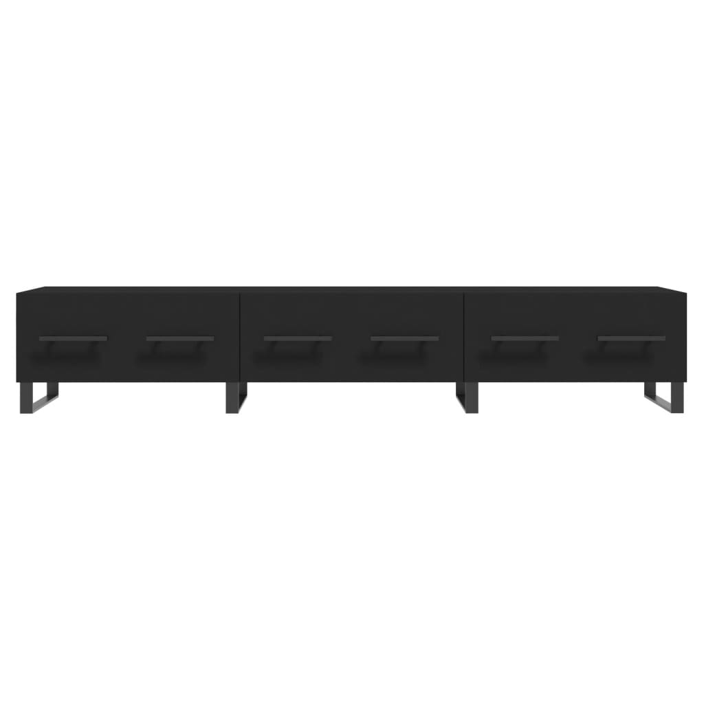 TV Cabinet Black 150x36x30 cm Engineered Wood