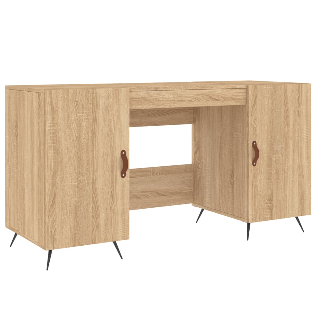 Desk Sonoma Oak 140x50x75 cm Engineered Wood