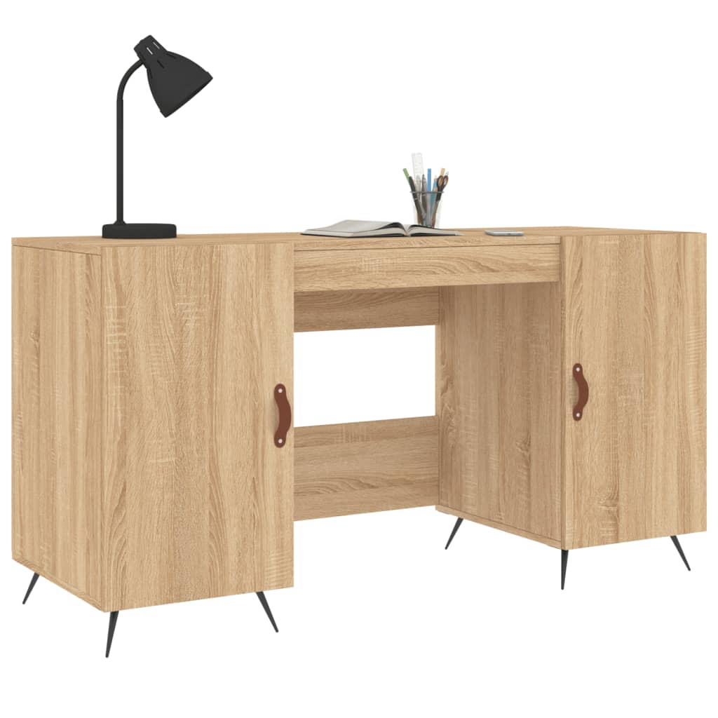 Desk Sonoma Oak 140x50x75 cm Engineered Wood