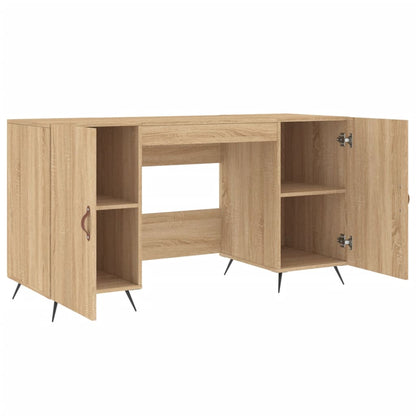 Desk Sonoma Oak 140x50x75 cm Engineered Wood