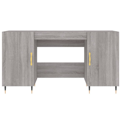 Desk Grey Sonoma 140x50x75 cm Engineered Wood