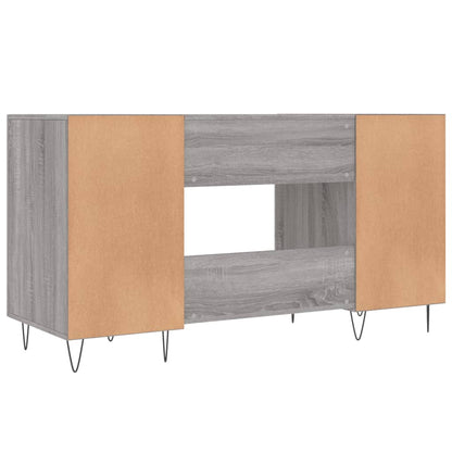 Desk Grey Sonoma 140x50x75 cm Engineered Wood