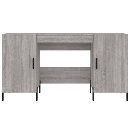 Desk Grey Sonoma 140x50x75 cm Engineered Wood