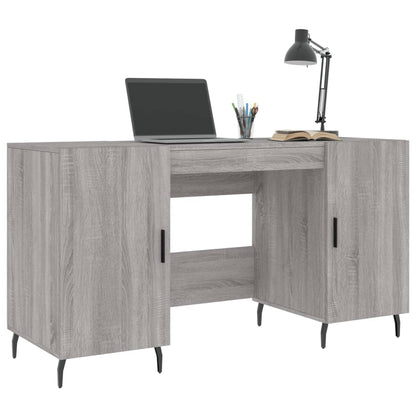 Desk Grey Sonoma 140x50x75 cm Engineered Wood