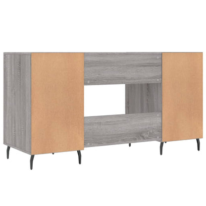 Desk Grey Sonoma 140x50x75 cm Engineered Wood