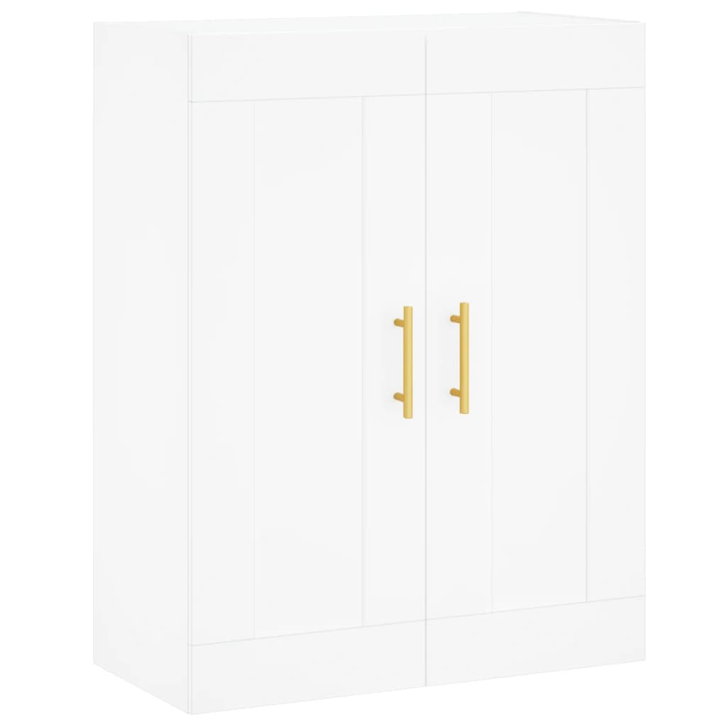 Wall Mounted Cabinet White 69.5x34x90 cm Engineered Wood