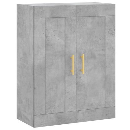 Wall Mounted Cabinet Concrete Grey 69.5x34x90 cm Engineered Wood