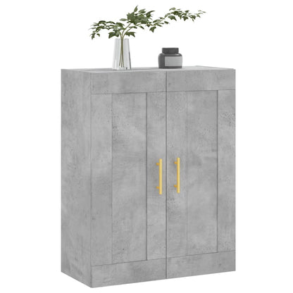 Wall Mounted Cabinet Concrete Grey 69.5x34x90 cm Engineered Wood