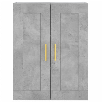 Wall Mounted Cabinet Concrete Grey 69.5x34x90 cm Engineered Wood