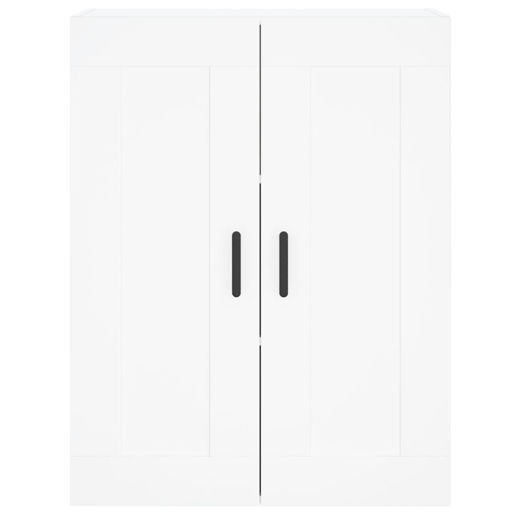 Wall Mounted Cabinet White 69.5x34x90 cm Engineered Wood