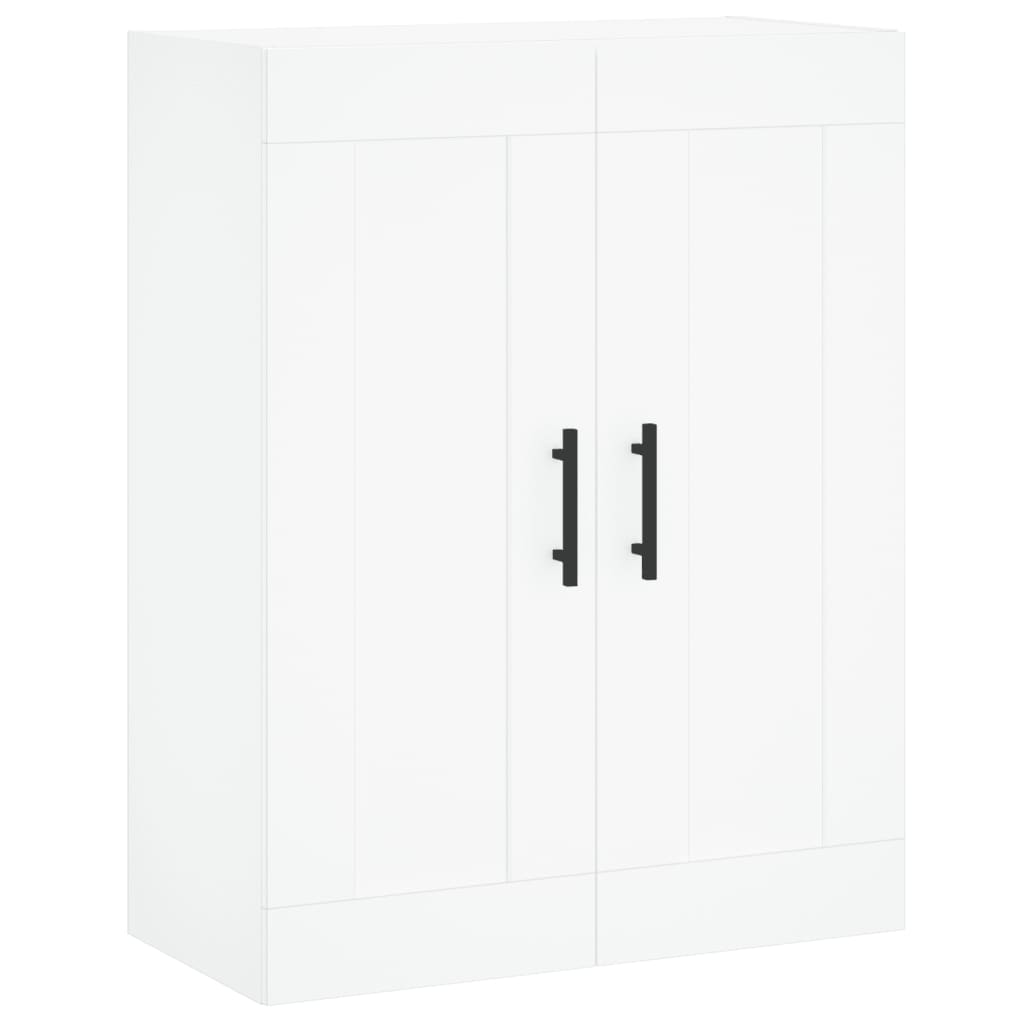 Wall Mounted Cabinet White 69.5x34x90 cm Engineered Wood