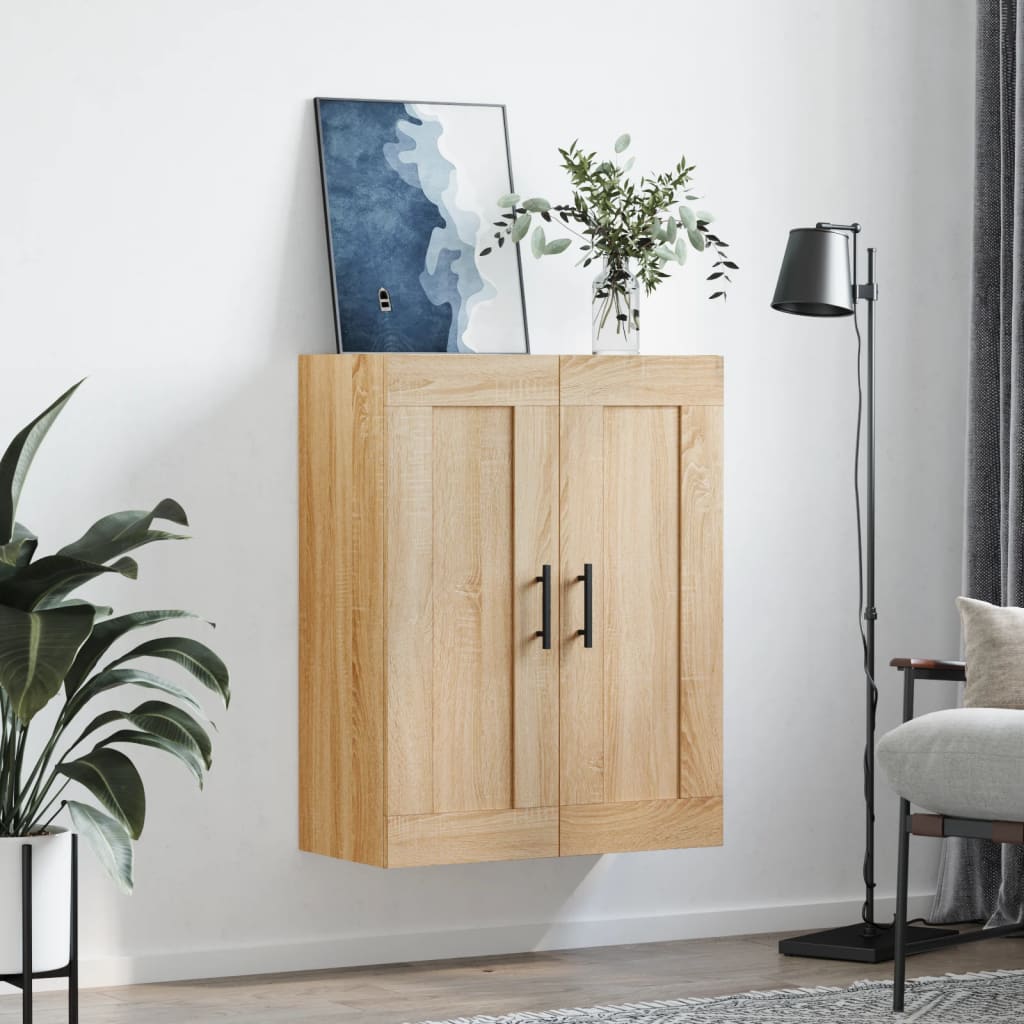 Wall Mounted Cabinet Sonoma Oak 69.5x34x90 cm Engineered Wood