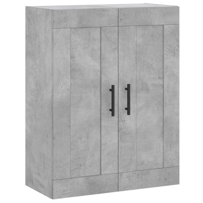 Wall Mounted Cabinet Concrete Grey 69.5x34x90 cm Engineered Wood