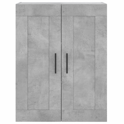 Wall Mounted Cabinet Concrete Grey 69.5x34x90 cm Engineered Wood