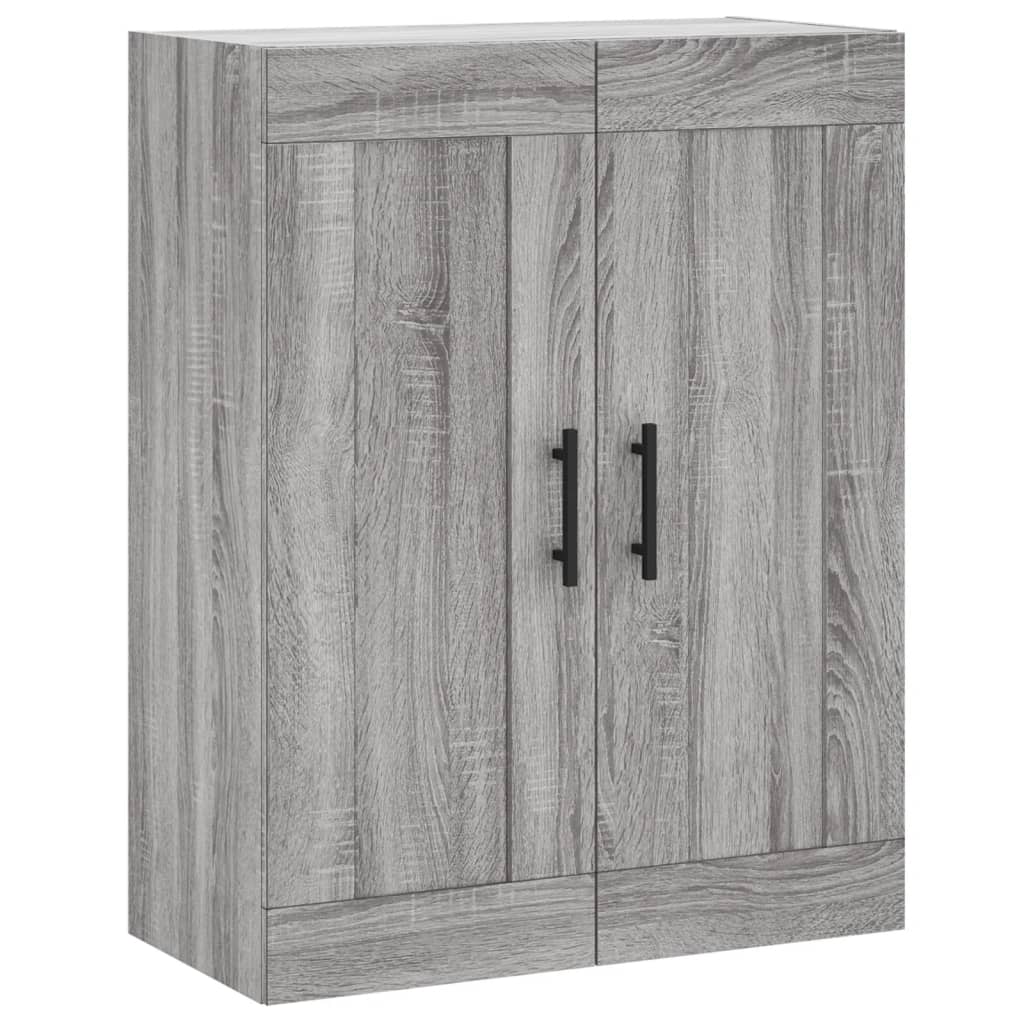 Wall Mounted Cabinet Grey Sonoma 69.5x34x90 cm Engineered Wood