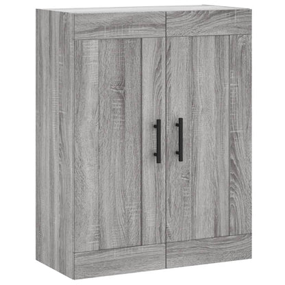 Wall Mounted Cabinet Grey Sonoma 69.5x34x90 cm Engineered Wood