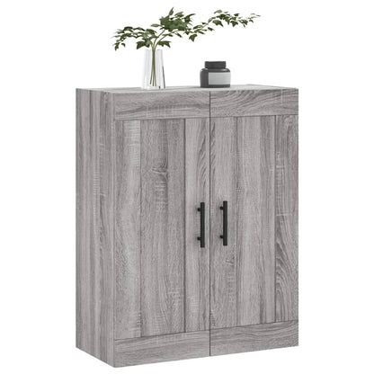 Wall Mounted Cabinet Grey Sonoma 69.5x34x90 cm Engineered Wood