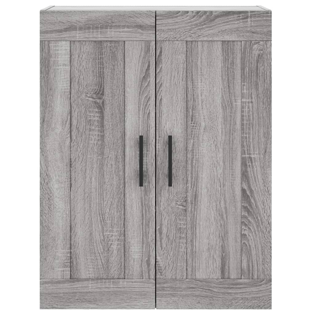 Wall Mounted Cabinet Grey Sonoma 69.5x34x90 cm Engineered Wood