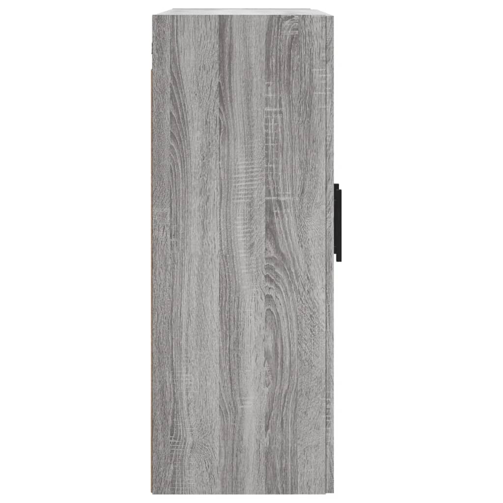 Wall Mounted Cabinet Grey Sonoma 69.5x34x90 cm Engineered Wood