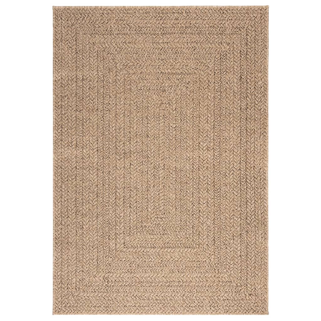 Rug 140x200 cm Jute Look Indoor and Outdoor