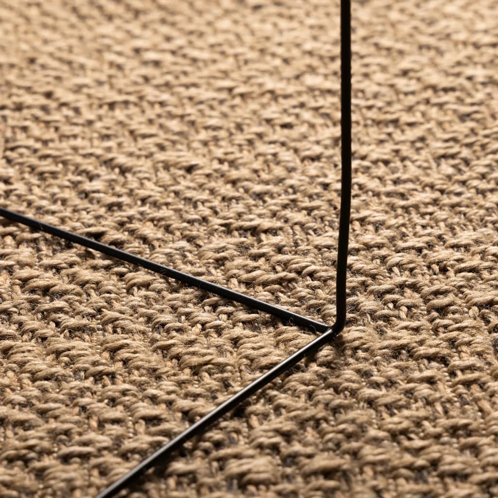 Rug 140x200 cm Jute Look Indoor and Outdoor