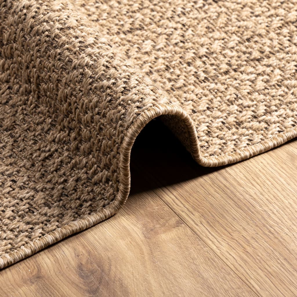 Rug 140x200 cm Jute Look Indoor and Outdoor