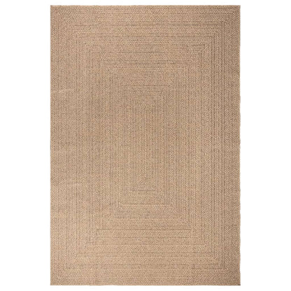 Rug ZIZUR 200x290 cm Jute Look Indoor and Outdoor