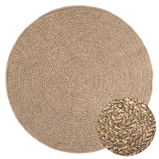 Rug ZIZUR 120 cm Jute Look Indoor and Outdoor