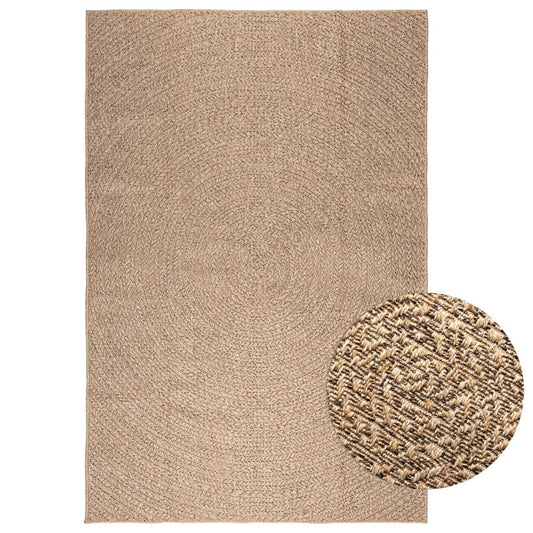 Rug ZIZUR 200x290 cm Jute Look Indoor and Outdoor