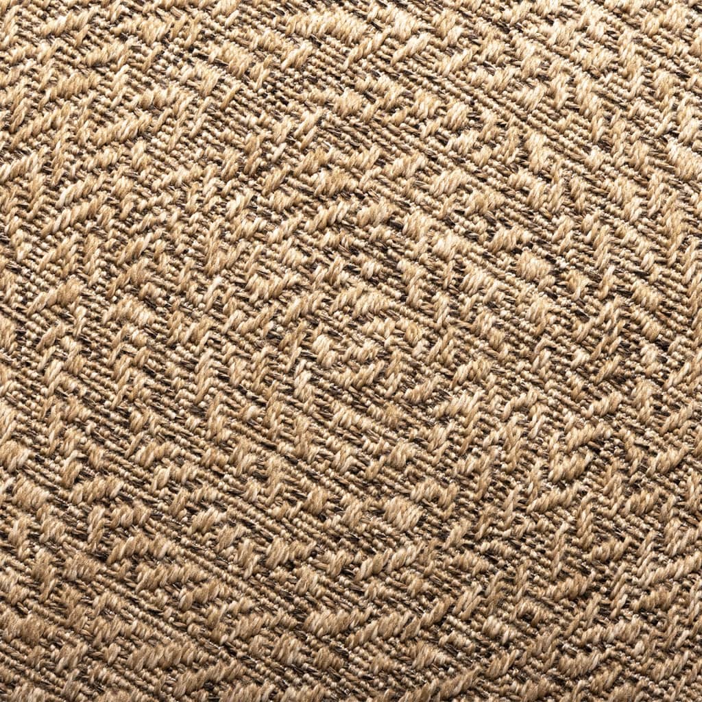 Rug ZIZUR 200x290 cm Jute Look Indoor and Outdoor