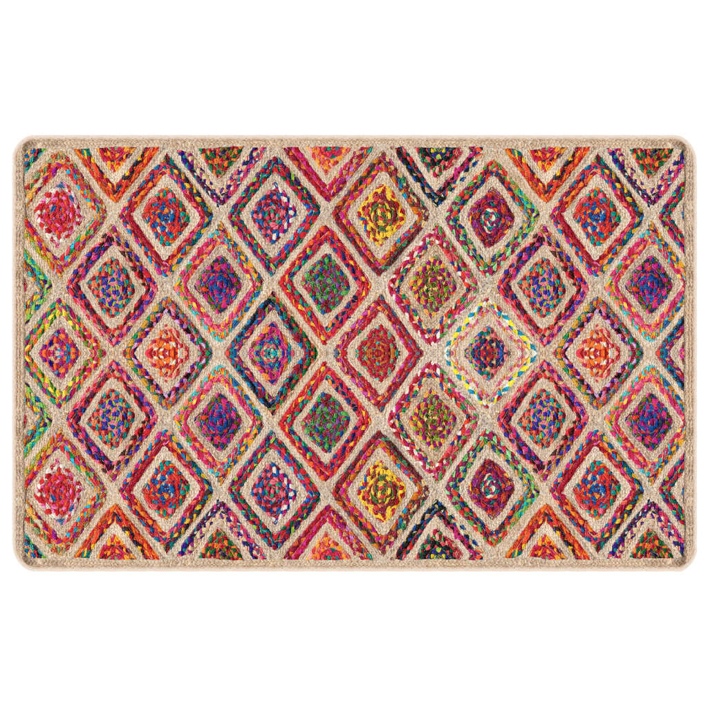 Rug Washable Multicolour 190x300 cm Anti Slip