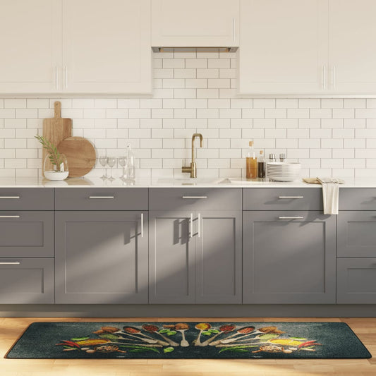 Kitchen Rug Multicolour 60x180 cm Washable Anti Slip